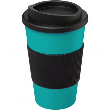Logo trade meene pilt: Americano® 350 ml silikoonist võruga kohvitops